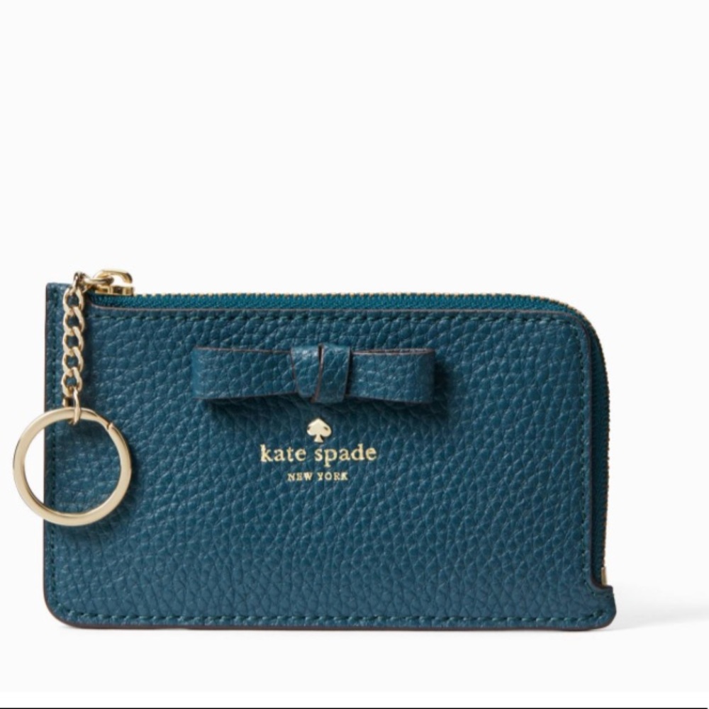 ⛔️SOLD⛔️Authentic Kate spade leather zipcoin case - Picture 1 of 7